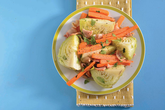 Braised Savoy Cabbage And Carrot recipe