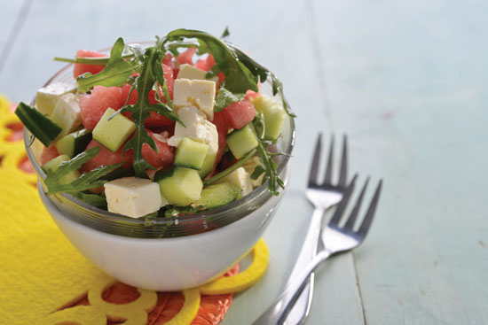 Watermelon, Rocket And Feta Salad recipe
