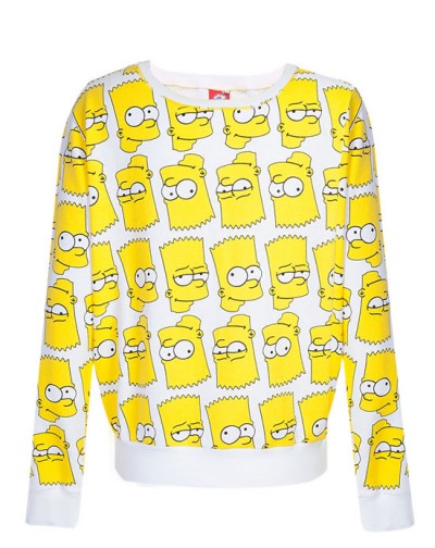 Bart-Simpson-print-sweater