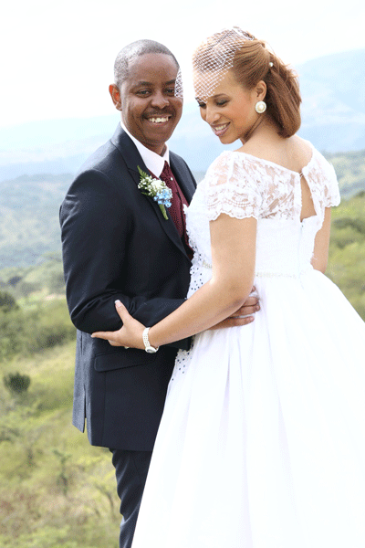 Miranda Ntshangase and her husband