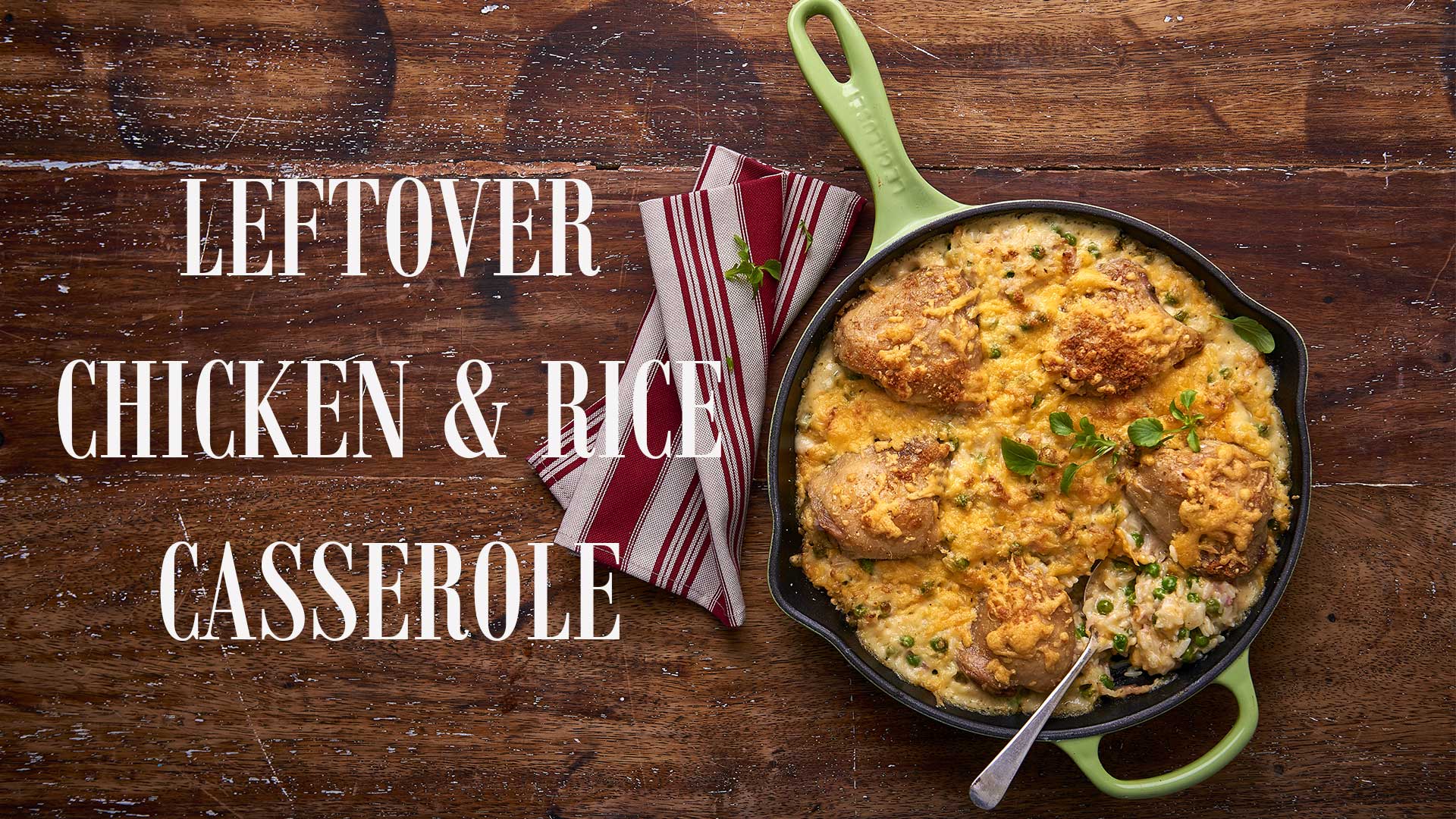 Leftover chicken and rice casserole winter recipe