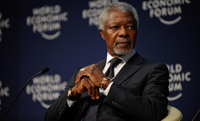 South African President Cyril Ramaphosa mourns the death of Kofi Annan
