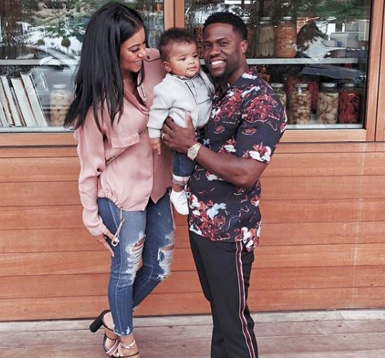 Kevin and Eniko Hart celebrate their son's first birthday