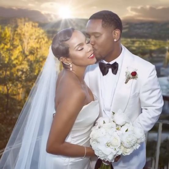 Letoya Luckett and Tommicus Walker celebrate their first anniversary