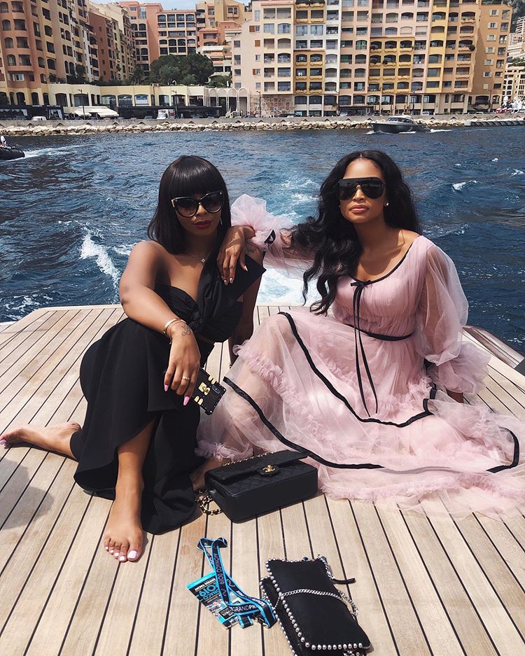 Boity and Ayanda Thabethe are living it up in Monaco