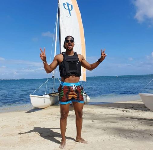 Maps Maponyane vacations with his mom in Mauritius