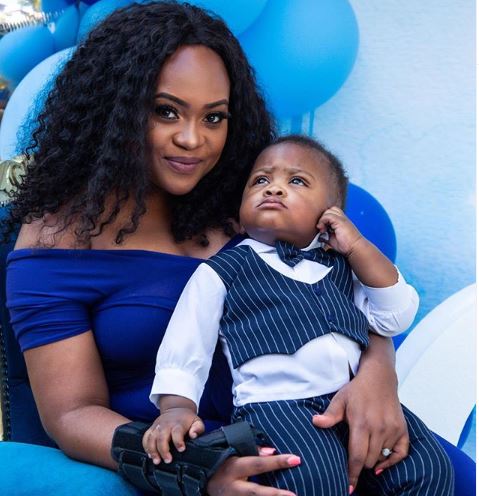 Kayise Ngqula celebrates Zuko's first birthday