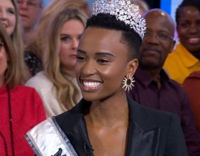 Zizobini Tunzi's first interview as Miss Universe