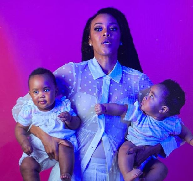 Lootlove gushes over her twin daughters on their first birthday