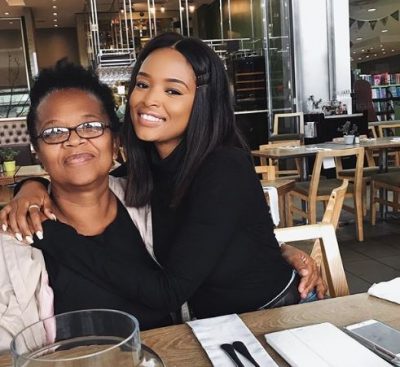 Ayanda Thabethe honours her mom and essential services providers
