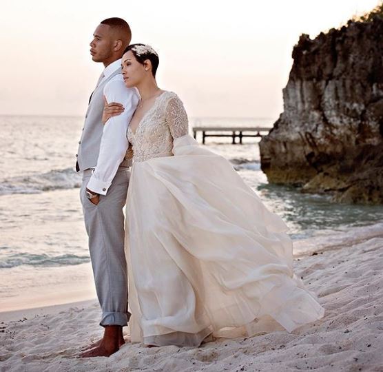 Trai and Grace Byers celebrate their 4th anniversary