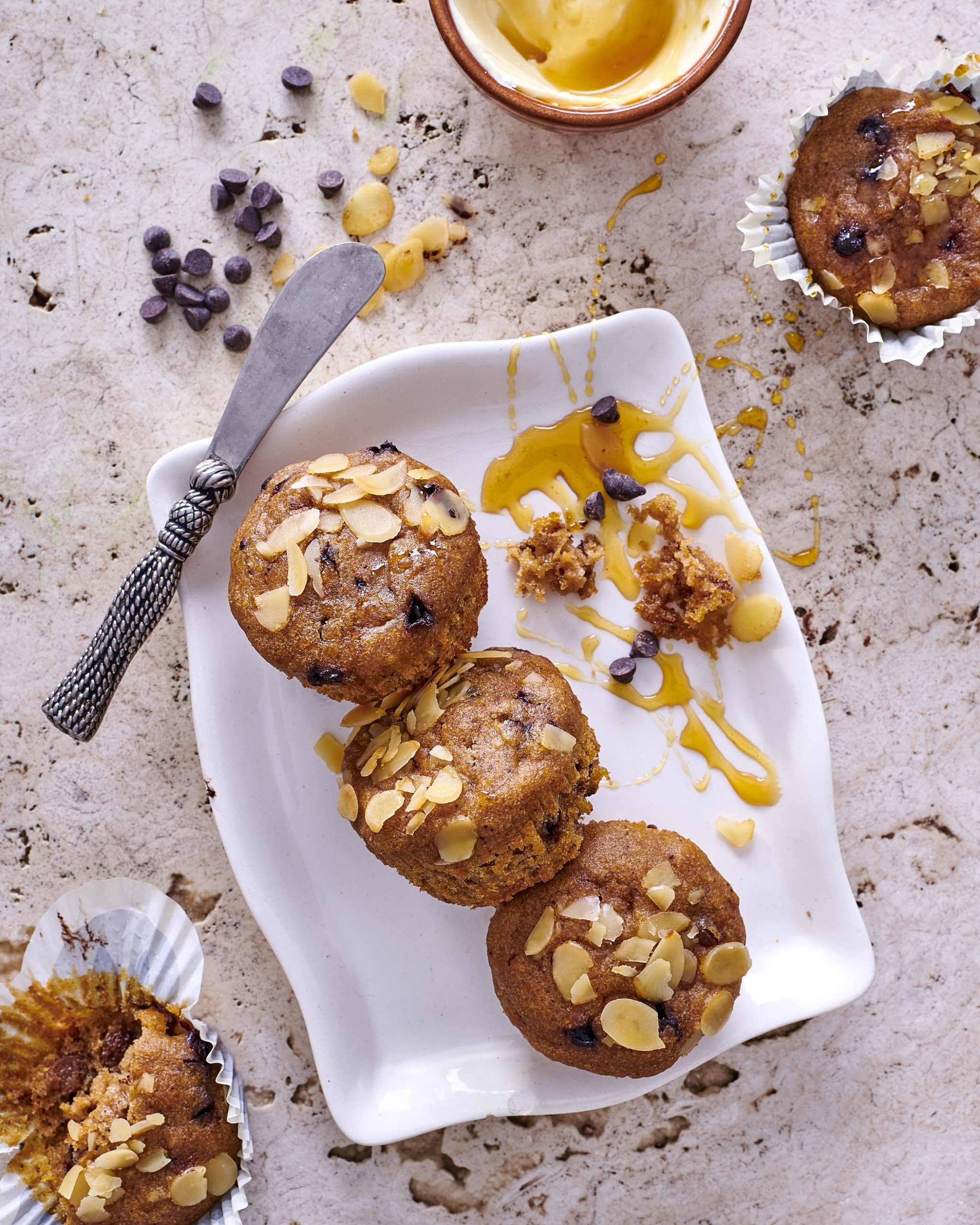 gem squash and carrot muffins