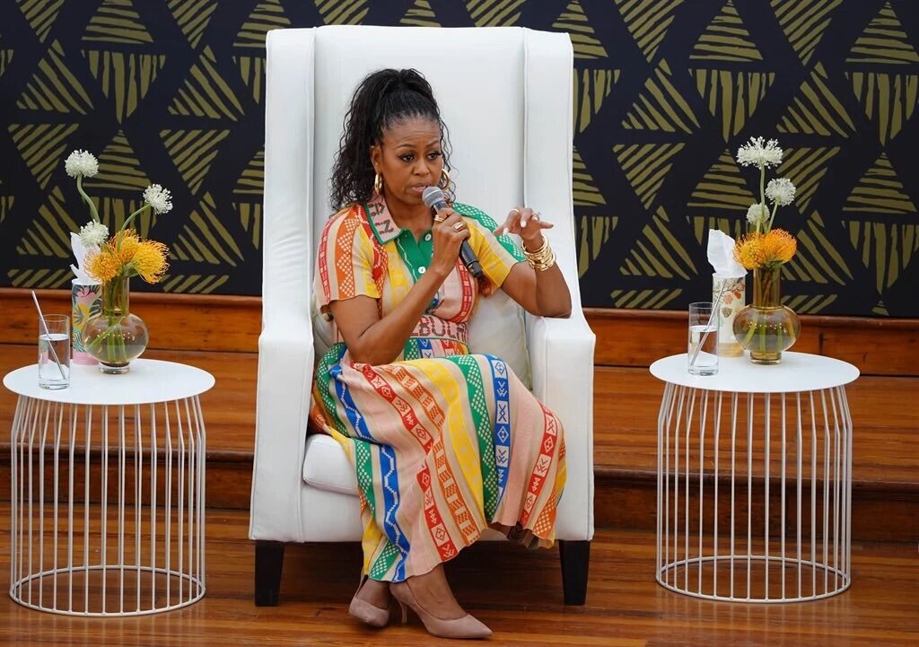 Michelle Obama rocks MaXhosa AFRICA and custom Thebe Magugu designs ...