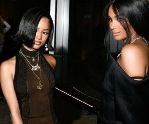 Ciara teaching Tyla dance steps backstage VMAs, artists bonding over performance, South African singer, international music event, Bona Magazine