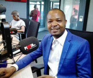 Given Mkhari and Ipeleng smiling at a public event, Power FM boss divorce news, South African celebrity couple