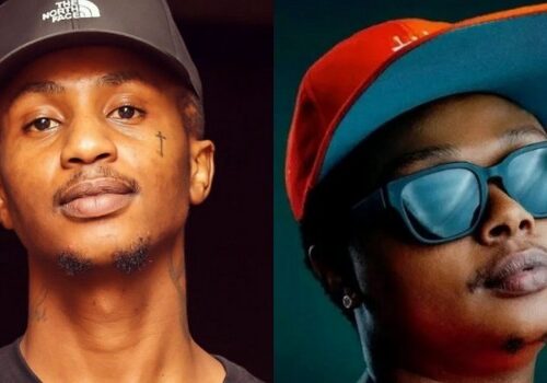 Emtee rapper on stage South African hip hop, A-Reece artist at music event, hip hop apology live stream moment, Bona Magazine