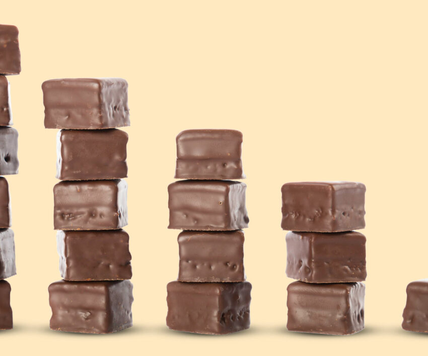 supermarket shelves South Africa shrinkflation, South African grocery shopper comparing pack sizes, food brand size reduction South Africa