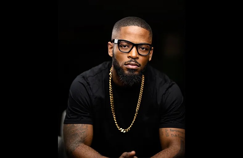 Prince Kaybee with sons at barber, family haircut moment, Mzansi celebrity fatherhood, Bona Magazine