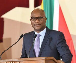 mourners scrambling at funeral, food packs in hands, crowd chaos, hunger crisis in South Africa, solemn event disrupted, Bona Magazine