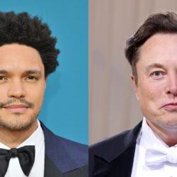 Elon Musk on social media, Trevor Noah on stage, Charlie Kirk debate controversy, satire and backlash, public commentary, Bona Magazine