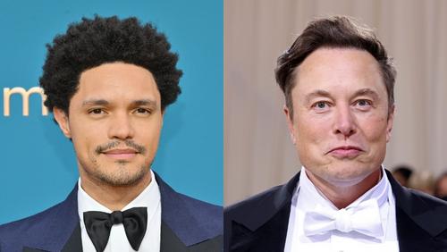 Elon Musk on social media, Trevor Noah on stage, Charlie Kirk debate controversy, satire and backlash, public commentary, Bona Magazine