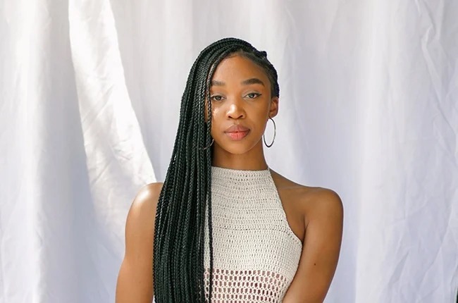 Khosi Ngema baby shower photos, elegant maternity celebration, actress glowing with joy, intimate gathering, celebrity motherhood, Bona Magazine