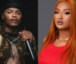 Shebeshxt and Cyan Boujee kiss, celebrity public moment, South African influencer and musician, social media reaction, Bona Magazine