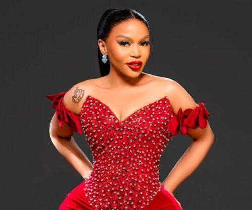 Tebogo Thobejane red carpet portrait, dating struggles after trauma, South African actress interview, GBV survivor South Africa, celebrity foundation launch, Bona Magazine