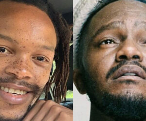 Bona Magazine, Kwesta South African rapper studio photo, Nota Baloyi music industry executive Johannesburg, The Hustlers Corner podcast interview set