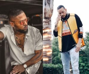 Bona Magazine, Prince Kaybee DJ console Johannesburg, Prince Kaybee and AKA together backstage, Prince Kaybee recording studio South Africa