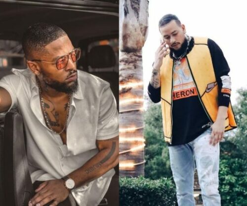 Bona Magazine, Prince Kaybee DJ console Johannesburg, Prince Kaybee and AKA together backstage, Prince Kaybee recording studio South Africa