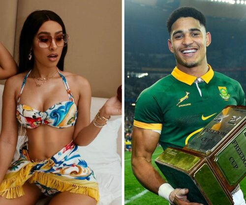 Bona Magazine, Sarah Langa influencer fashion blogger Johannesburg, Sacha Feinberg-Mngomezulu Springbok rugby player portrait, South African celebrity couple rumour Johannesburg
