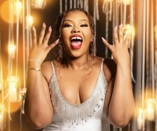 Anele Mdoda South African presenter smiling, Bad Influencer series scene BK and Pinky, South African Netflix original cast portrait Bona Magazine