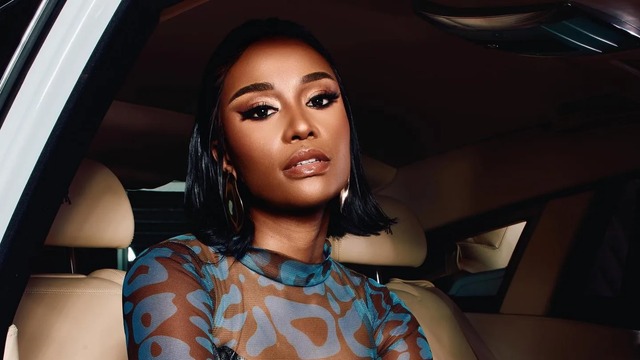 Zozibini Tunzi on Netflix red carpet, South African actress playing villainous role, Bad Influencer cast Johannesburg, Bona Magazine