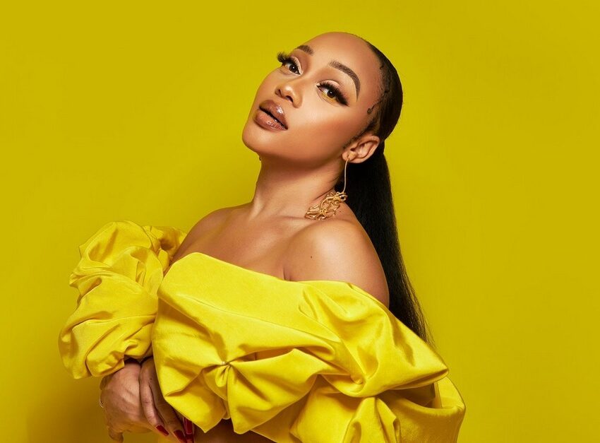 Bona Magazine, Thando Thabethe smiling at red carpet event, Thando Thabethe workout gear in Johannesburg gym, South African actress fitness transformation