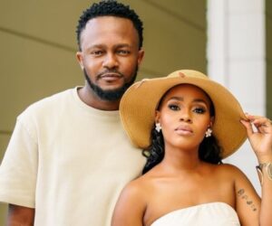 Bona Magazine, Kwesta and Yolanda with daughter Kenya purple birthday decor, Kenya Vilakazi 5th birthday cake purple room Johannesburg, celebrity family birthday Johannesburg purple party