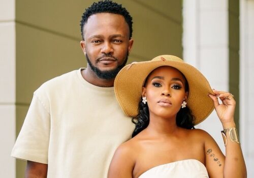 Bona Magazine, Kwesta and Yolanda with daughter Kenya purple birthday decor, Kenya Vilakazi 5th birthday cake purple room Johannesburg, celebrity family birthday Johannesburg purple party