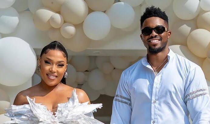 Simz Ngema birthday moment, Tino Chinyani with son, family celebration South Africa, celebrity child birthday South Africa, Simz Ngema family photo, Tino Chinyani father son moment Bona Magazine