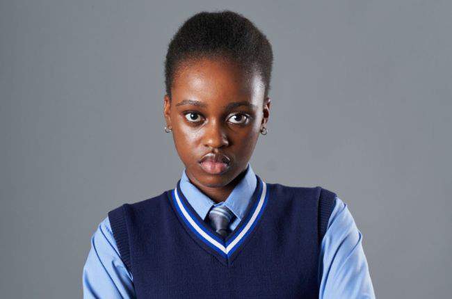 Jacqui Monama on Skeem Saam set, Jacqui Monama character Melita’s daughter Skeem Saam, Jacqui Monama South African soap actress, Skeem Saam cast filming Johannesburg, Skeem Saam Melita and daughter Jacqui Monama scene, Audience reaction to Skeem Saam new character Bona Magazine