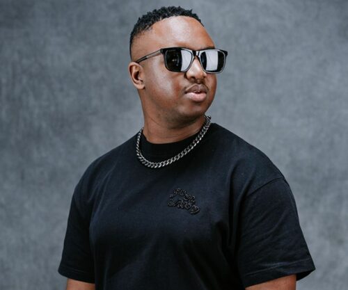 Bona Magazine, South African DJ Shimza performing live, DJ Shimza studio DJ booth, Afro house DJ Shimza press photo