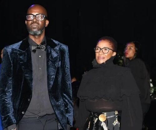 Bona Magazine, Black Coffee South African DJ portrait, Black Coffee mother smiling with family, South African blended family birthday celebration