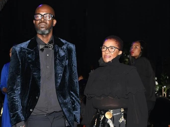 Bona Magazine, Black Coffee South African DJ portrait, Black Coffee mother smiling with family, South African blended family birthday celebration