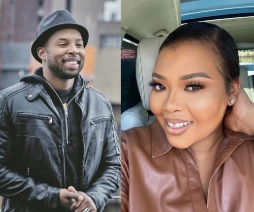 Anele Mdoda with son Alakhe, South African celebrity parenting, Anele Mdoda family moment, maths homework support, Bona Magazine