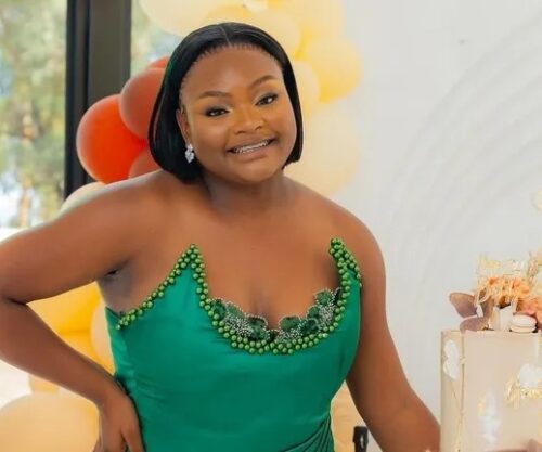 Grace Mondlana with supporters, South African influencer event, viral social media video reaction, engagement with schoolchildren, influencer debate, Bona Magazine