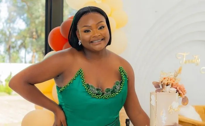 Grace Mondlana with supporters, South African influencer event, viral social media video reaction, engagement with schoolchildren, influencer debate, Bona Magazine