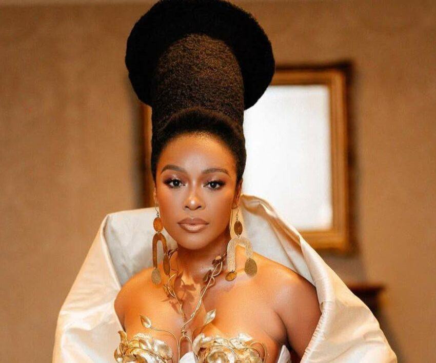 Nomzamo Mbatha emotional Instagram live, Nomzamo Mbatha South African actress close up, celebrity vulnerability video moment, mood of heartbreak and resilience, Bona Magazine