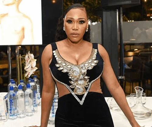 Sonia Mbele portrait, Sonia Mbele South African actress, Sonia Mbele Generations star, Sonia Mbele red carpet appearance, South African celebrity news, muthi claims controversy, Bona Magazine