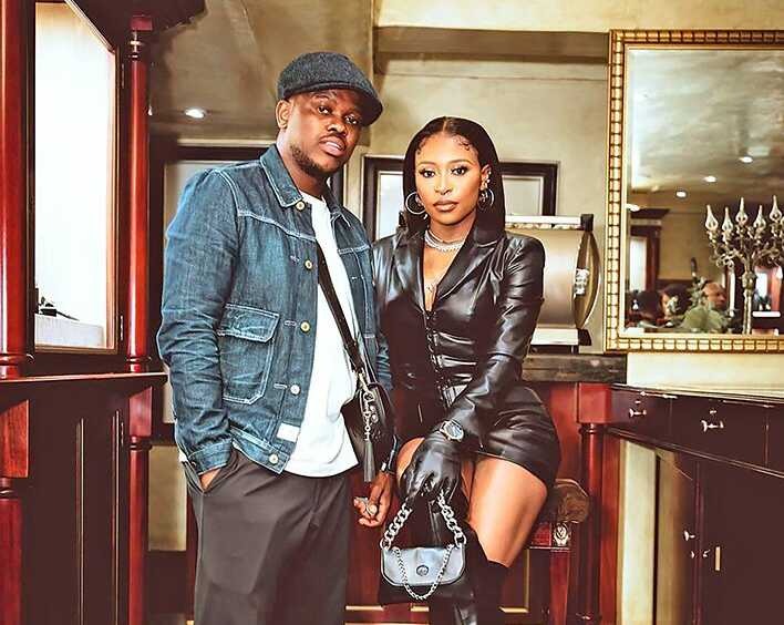 DJ Zinhle family moment, Murdah Bongz bonding video, South African celebrity couple, DJ Zinhle and Murdah Bongz together, viral celebrity video South Africa, Black Motion star Murdah Bongz, celebrity relationship rumours SA, Bona Magazine