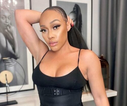 Thando Thabethe at Phefeni Secondary School, Phefeni Secondary School Soweto, Thando Thabethe giving back, South African celebrity philanthropy, Orlando West Soweto school visit, youth empowerment South Africa, Thando Thabethe community outreach, Bona Magazine