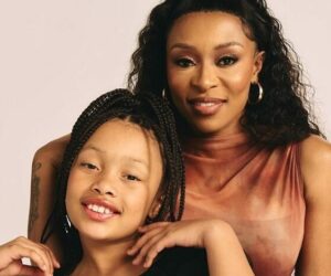 Kairo Forbes outfit, DJ Zinhle daughter style, Kairo Forbes wearing mom clothes, South African celebrity kids, DJ Zinhle family moments, AKA daughter Kairo, Mzansi social media reactions, celebrity kids privacy SA, Kairo Forbes fashion moment, kids are off limits South Africa, Bona Magazine